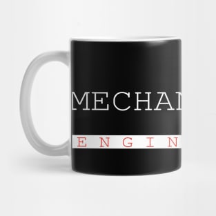 Mechanical engineering text and gear design Mug